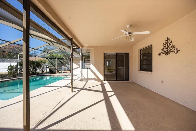 a view of a house with a swimming pool