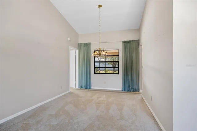 a view of a kitchen with window