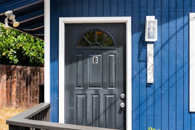 a view of front door