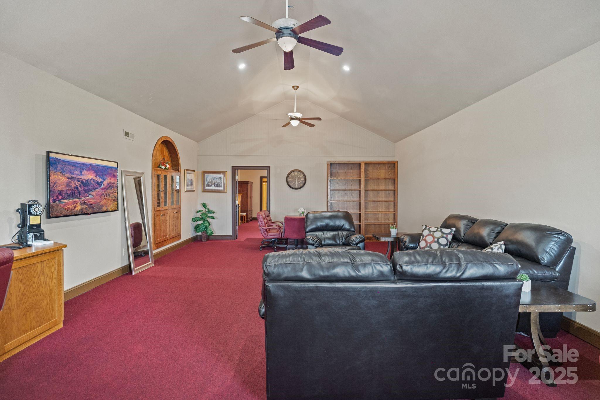 265 Philip Henderson Road Rutherfordton, NC 28139 - Photo 35 of 40 a living room with furniture and a ceiling fan