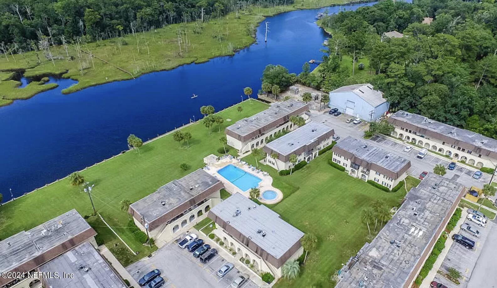 1631 El Prado Road, Unit 4 Jacksonville, FL 32216 - Photo 17 of 23 an aerial view of a house with a lake view