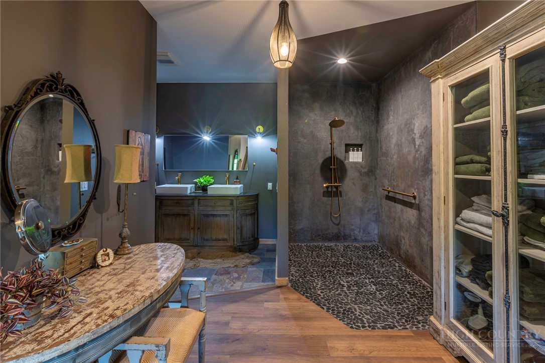 509 Grant Houck Road Todd, NC 28684 - Photo 30 of 43 a bathroom with a sink a toilet and shower