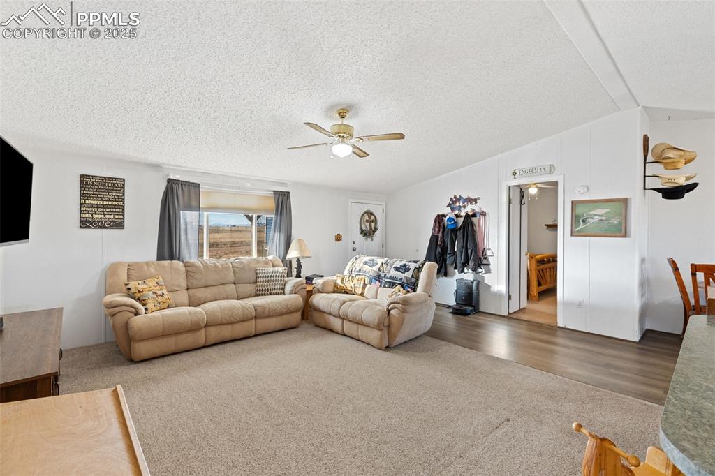 20480 Drennan Road Colorado Springs, CO 80928 - Photo 13 of 47 a living room with furniture and wooden floor