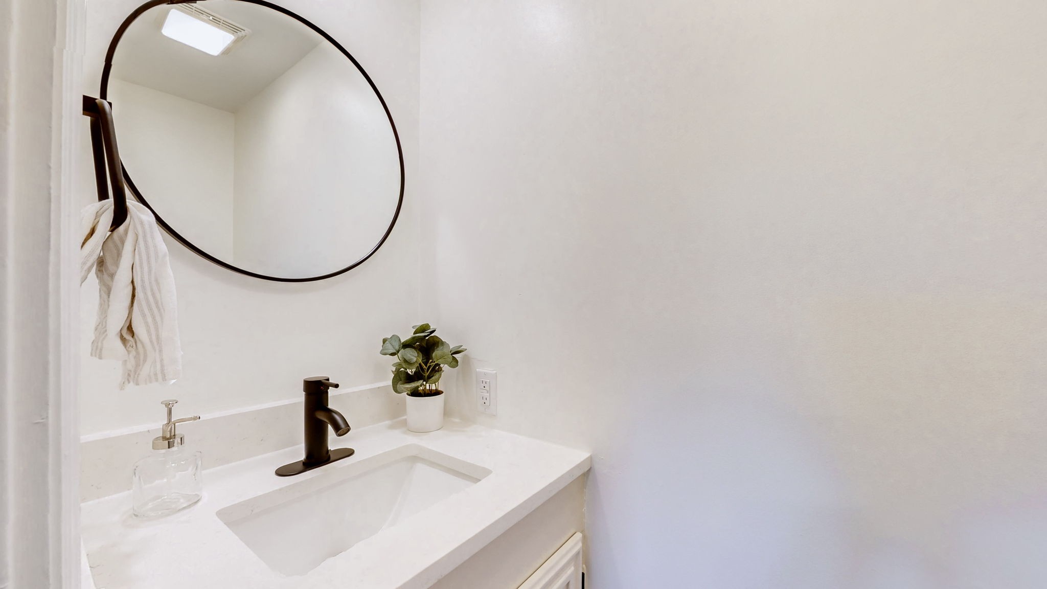4452 William Woodard Road Springfield, TN 37172 - Photo 34 of 45 a bathroom with a sink and a mirror