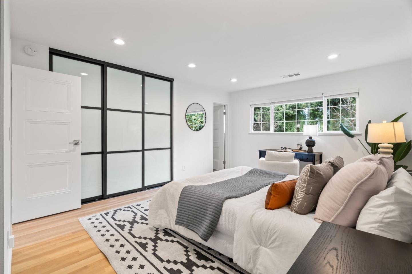 1002 Oaktree Drive San Jose, CA 95129 - Photo 23 of 45 a bedroom with furniture and a large window