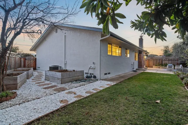 a view of a house with a patio
