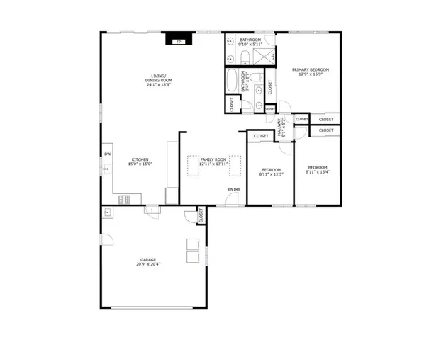 a picture of a floor plan