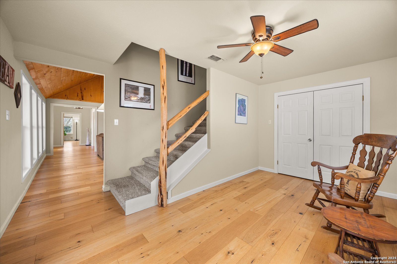 127 Camp Alzafar Road Boerne, TX 78006 - Photo 32 of 50 a view of an entryway with wooden floor