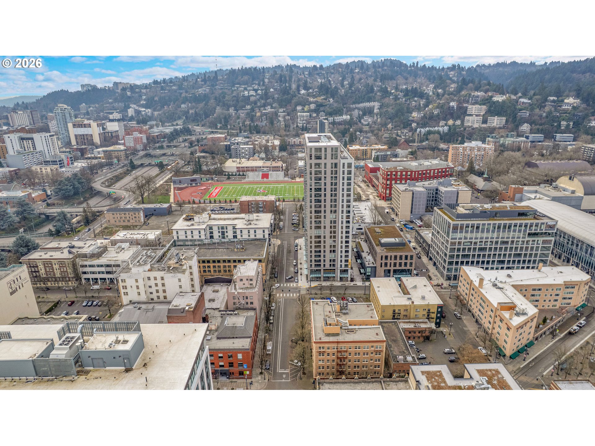 709 Southwest 16th Avenue, Unit 207 Portland, OR 97205 - Photo 42 of 47 an aerial view of city