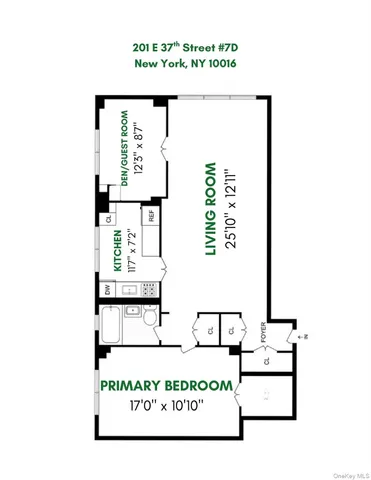 $799,999 | 201 East 37th Street, Unit 7D | Murray Hill