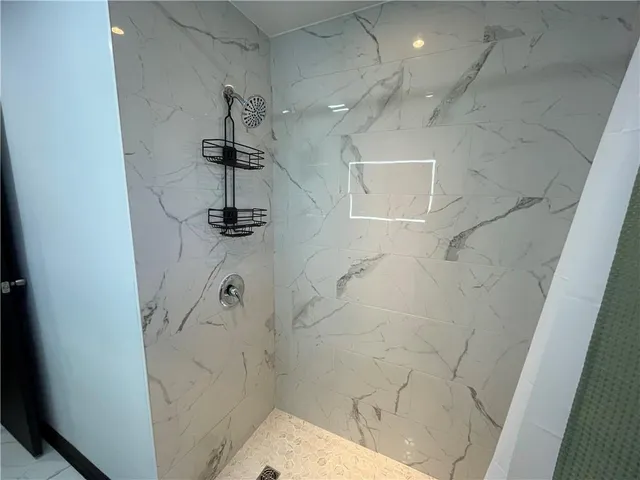 a close view of shower tap