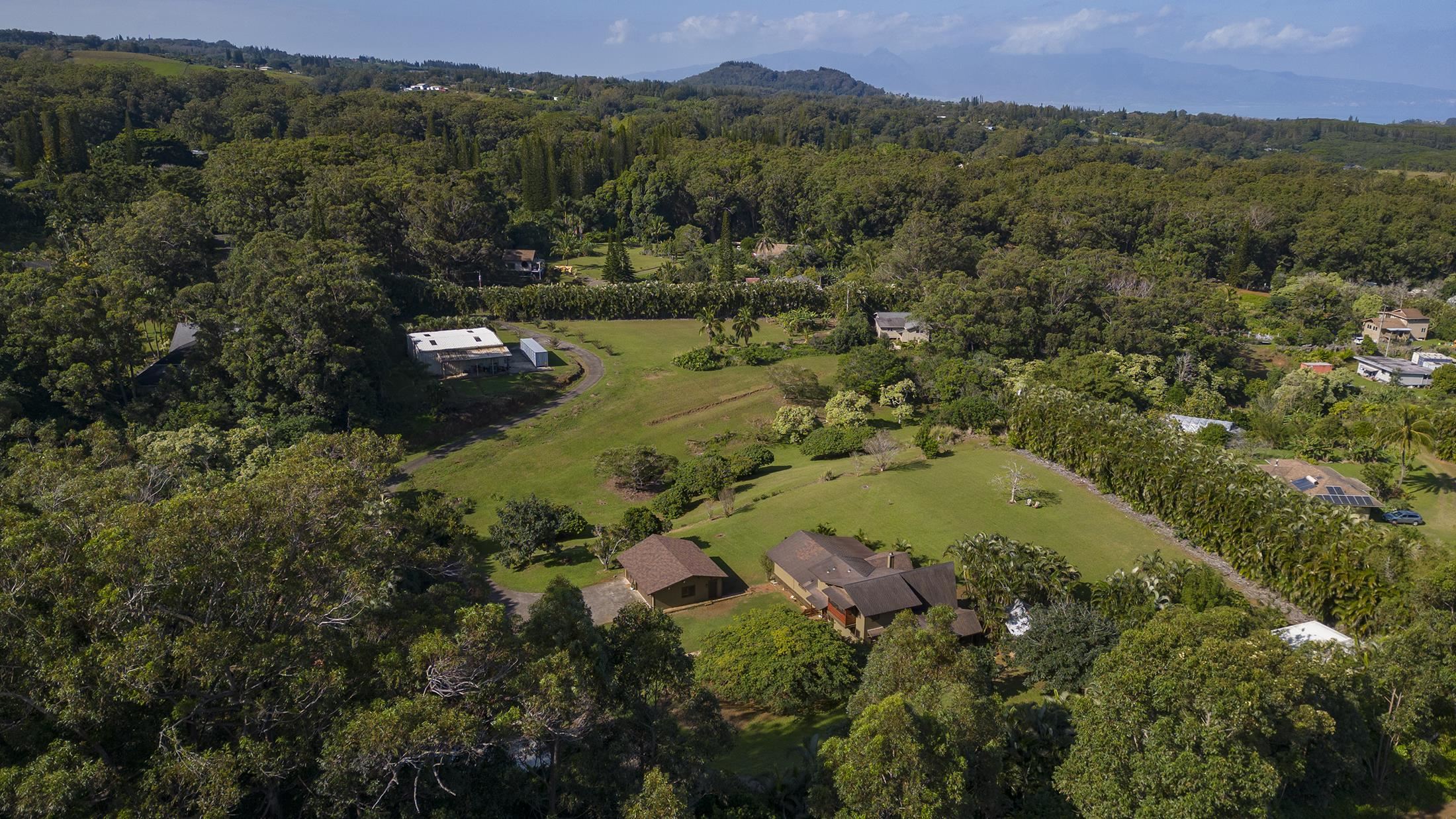 30 Mamao Place Haiku, HI 96708 - Photo 40 of 50 an aerial view of residential house with outdoor space and trees all around