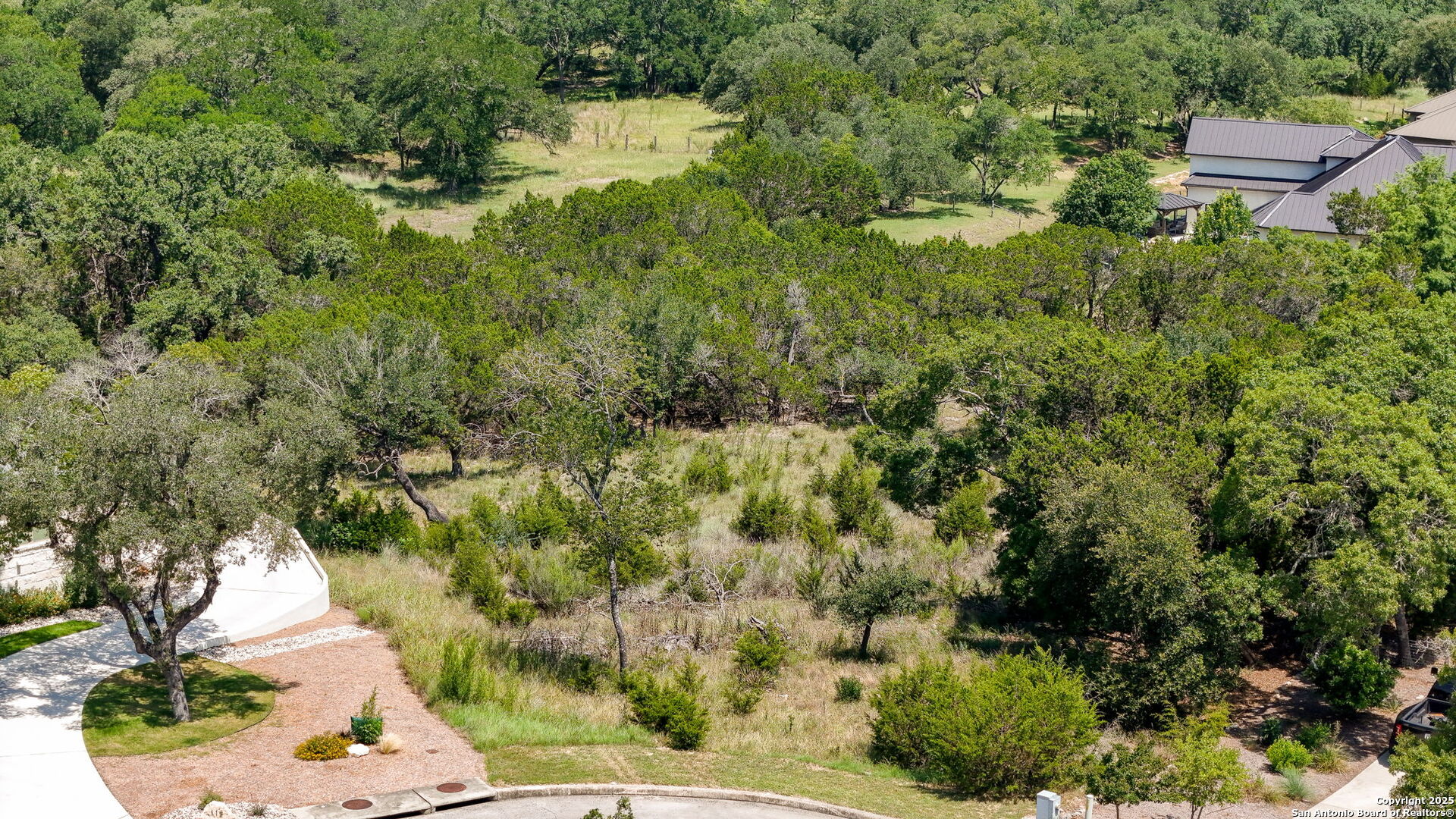 116 Balcones Bend Boerne, TX 78006 - Photo 19 of 25 a view of a garden with plants and large trees
