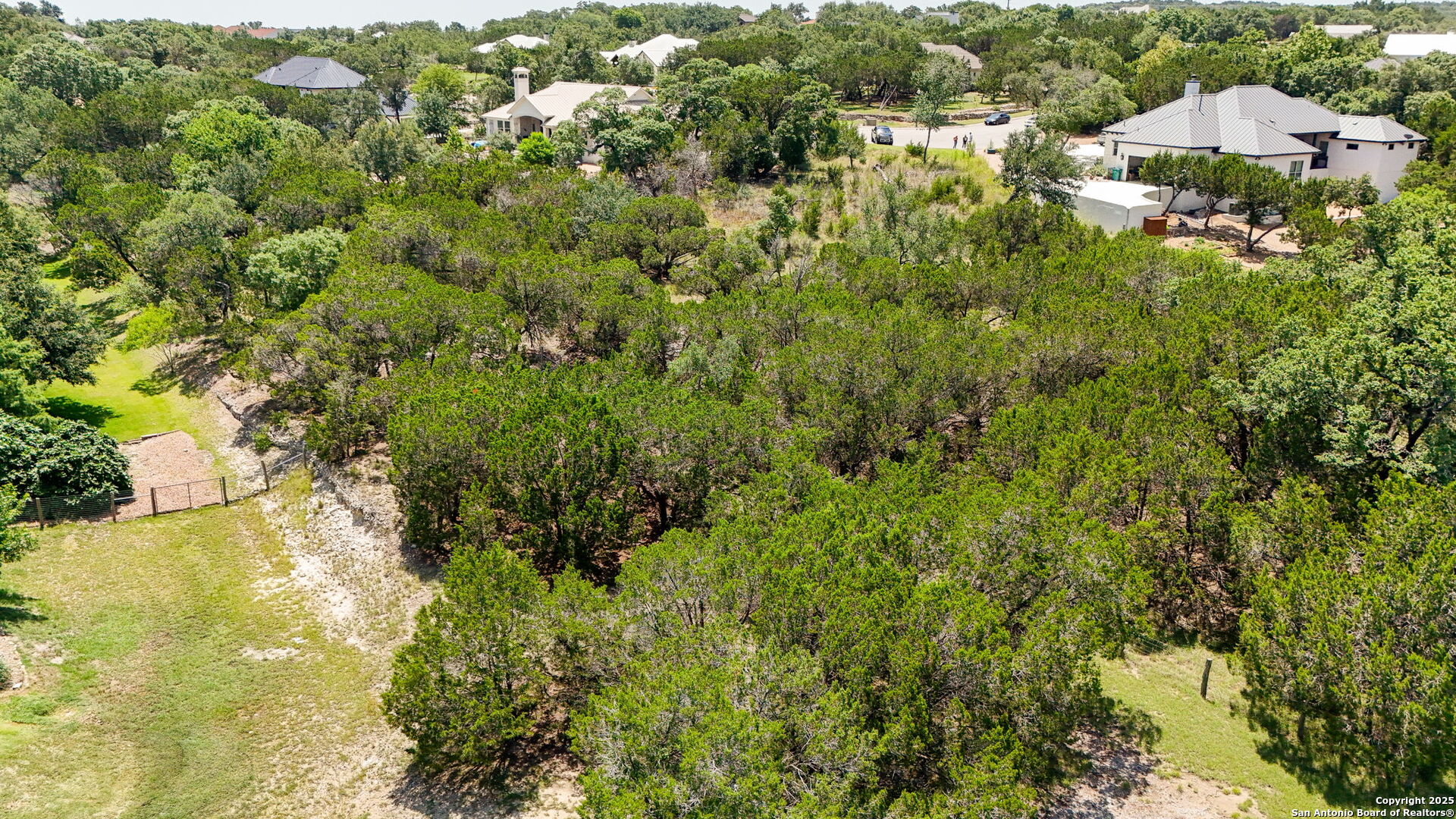 116 Balcones Bend Boerne, TX 78006 - Photo 23 of 25 a view of a large yard with plants and large trees