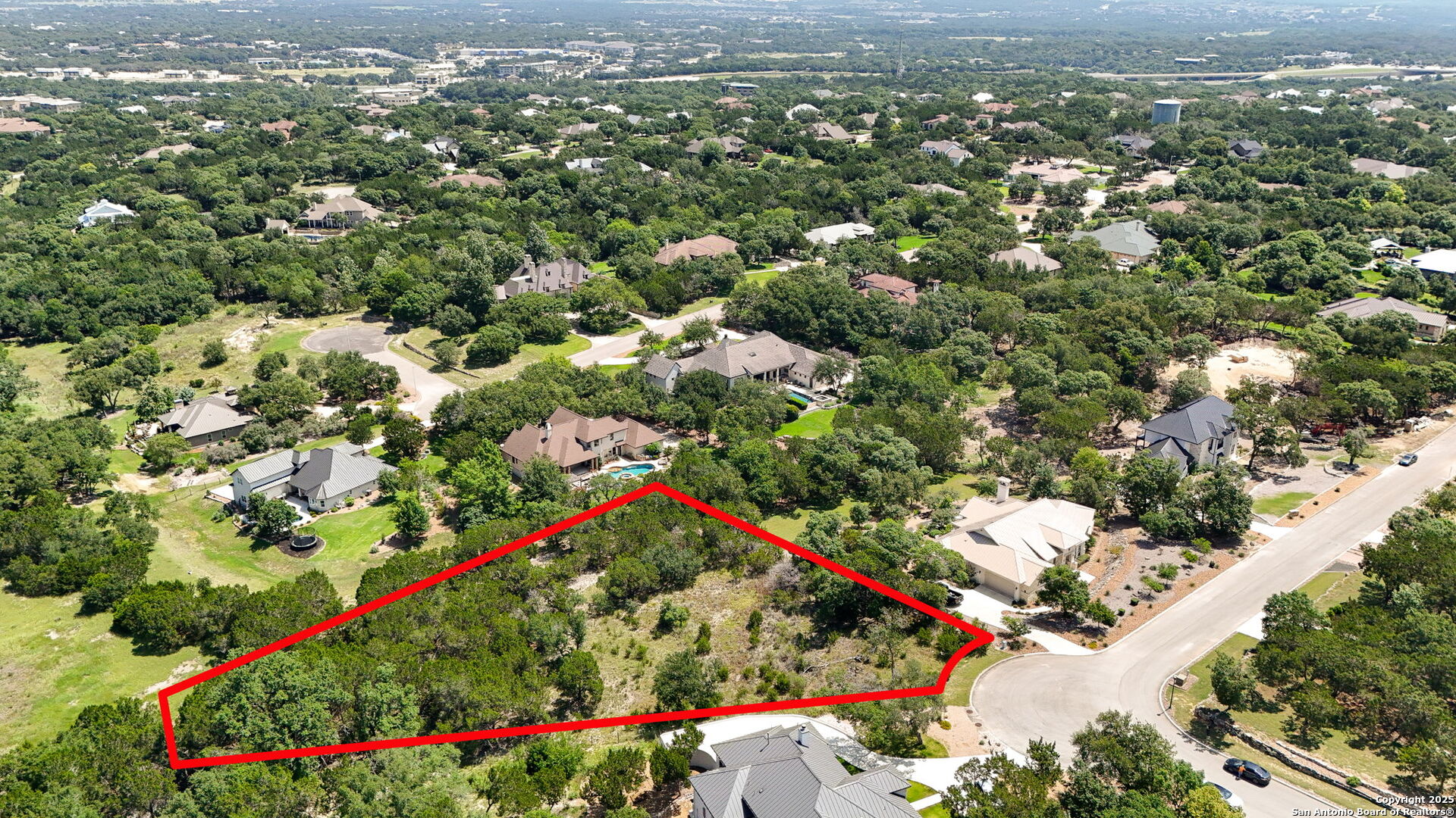 116 Balcones Bend Boerne, TX 78006 - Photo 7 of 25 an aerial view of residential houses with outdoor space and trees