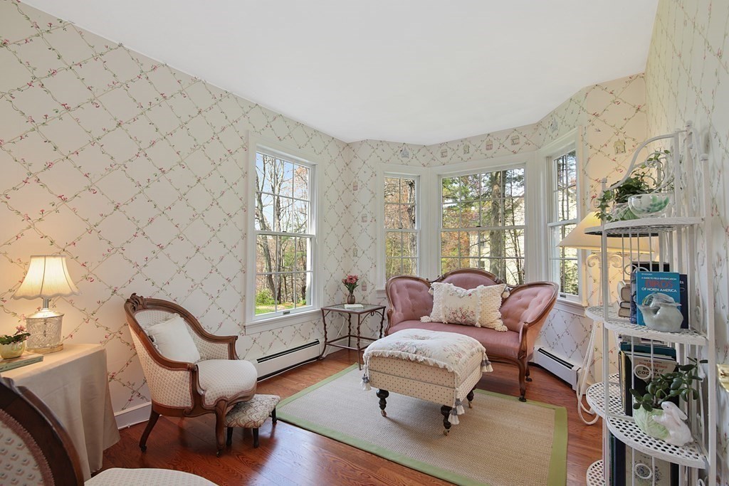 31 Draper Road Dover, MA 02030 - Photo 12 of 41 a living room with furniture and a fireplace