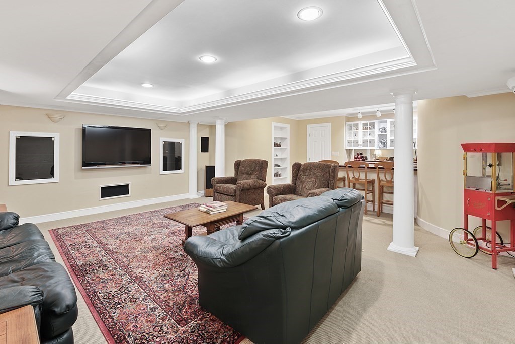 31 Draper Road Dover, MA 02030 - Photo 31 of 41 a living room with furniture and a flat screen tv