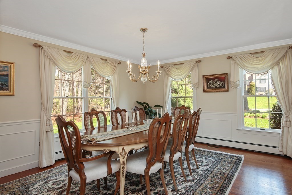 31 Draper Road Dover, MA 02030 - Photo 10 of 41 a view of a dining room with furniture window and wooden floor