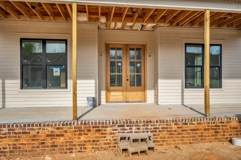 a front view of a house