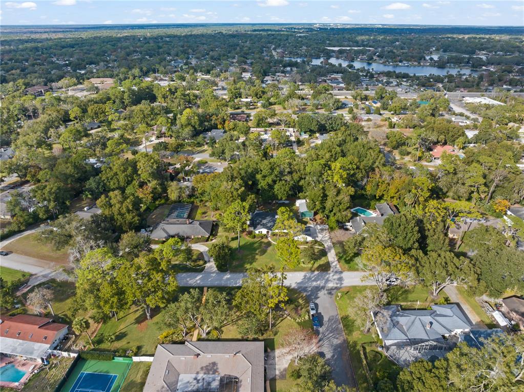 1209 Roxboro Road Longwood, FL 32750 - Photo 72 of 74 an aerial view of residential houses with outdoor space