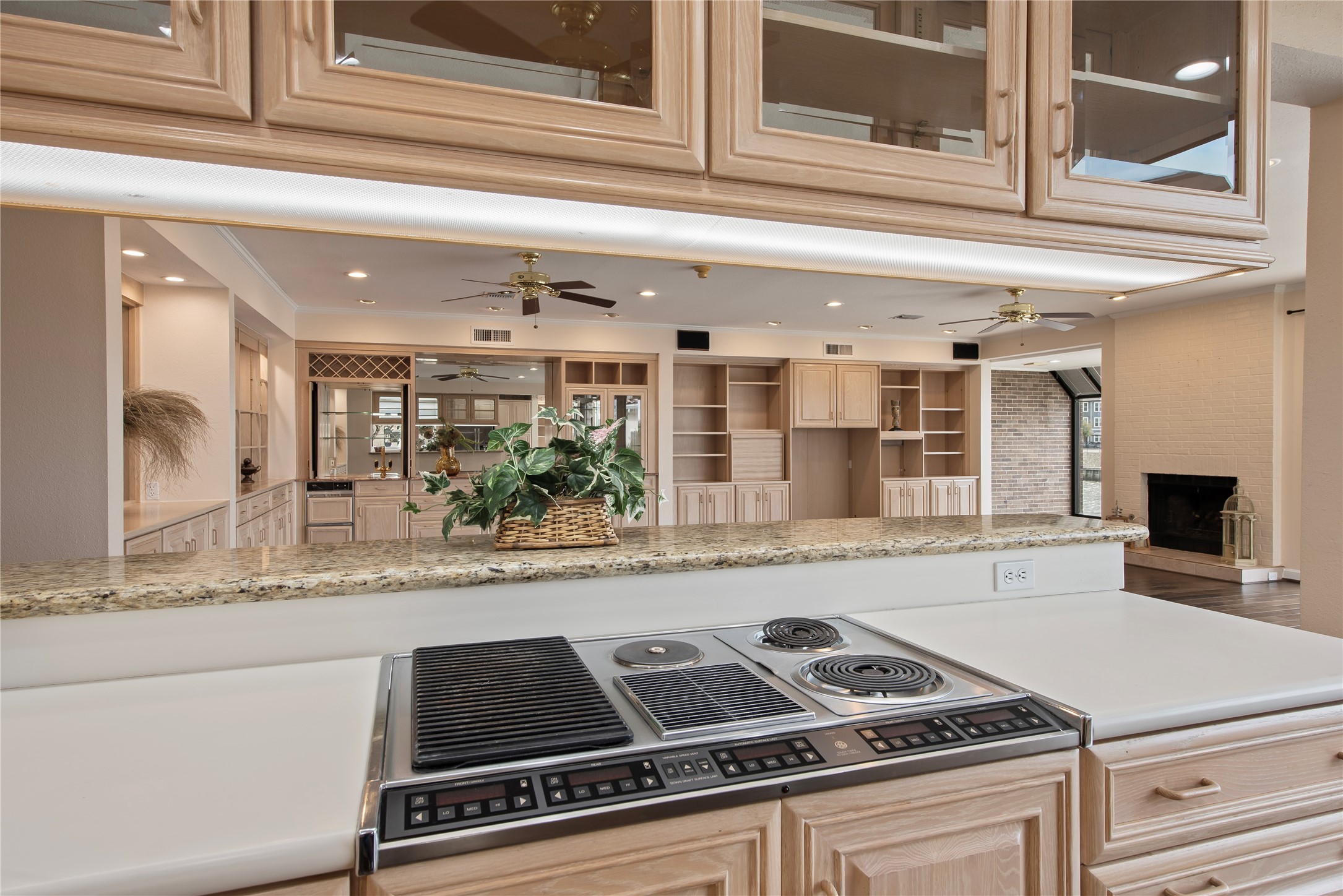 2037 Enterprise Avenue League City, TX 77573 - Photo 17 of 49 a view of kitchen with granite countertop stove top oven and microwave