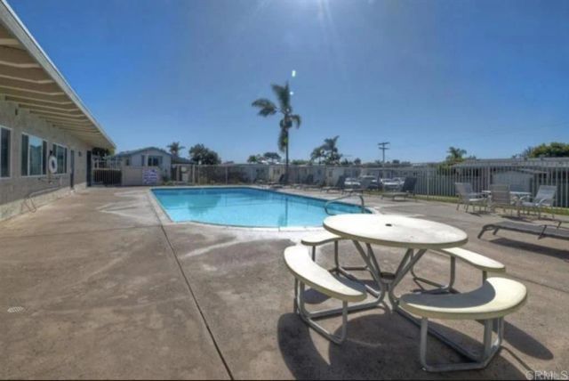 a view of beach and small space