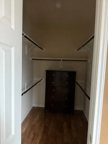 a view of a walk in closet