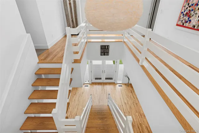 front view of a house with a balcony