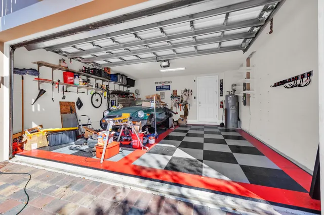 a view of pool with garden