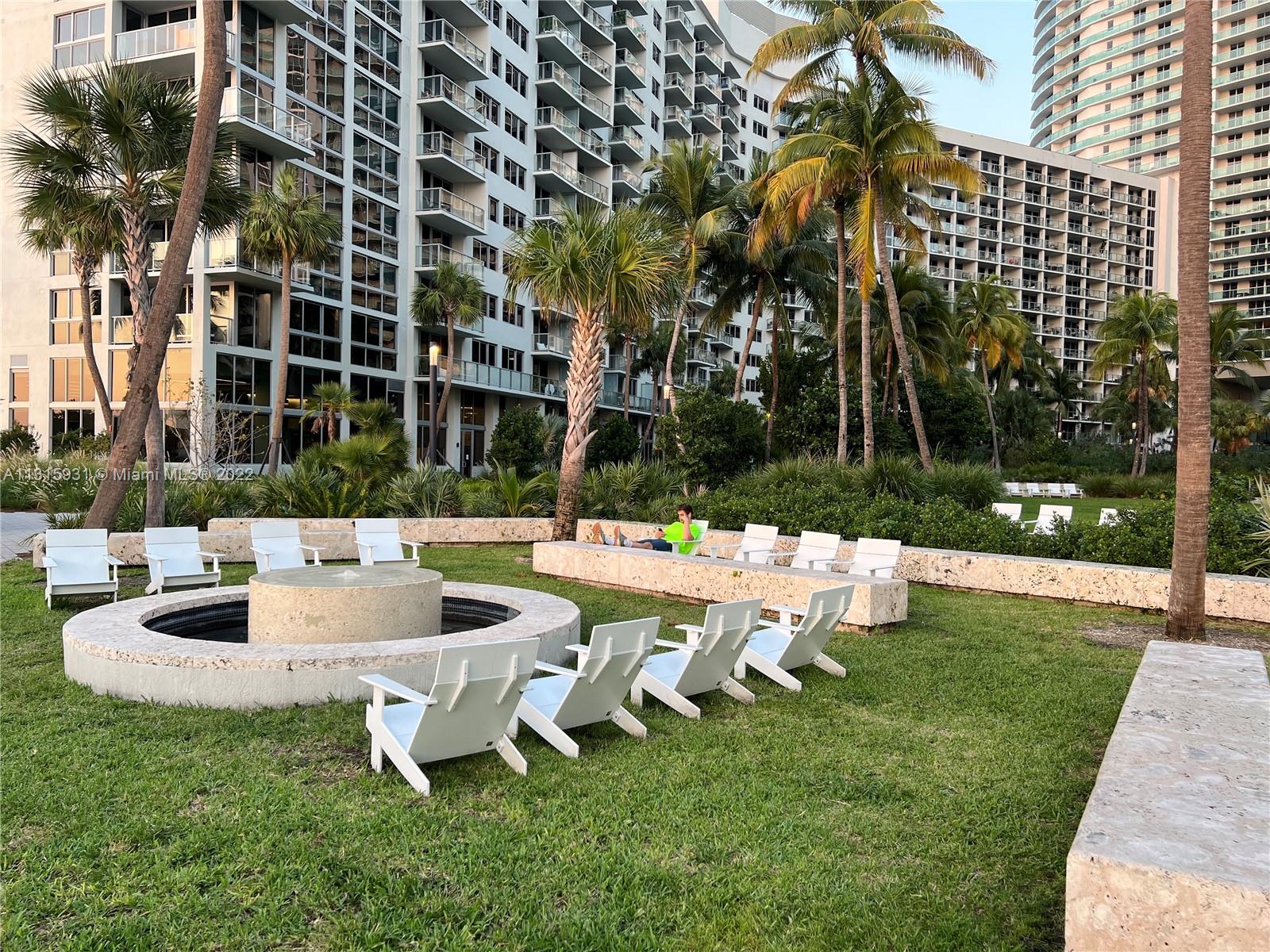 1500 Bay Road, Unit 944S Miami Beach, FL 33139 - Photo 38 of 82 a front view of a building with outdoor seating