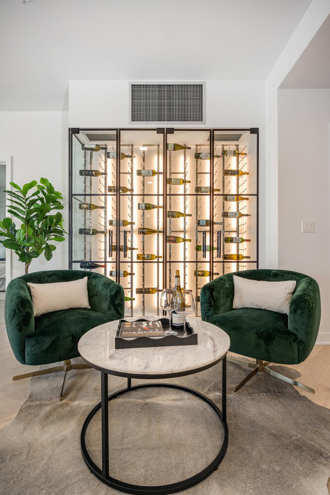 1000 West Monroe Street, Unit 502 Chicago, IL 60607 - Photo 14 of 29 a living room with furniture and a potted plant