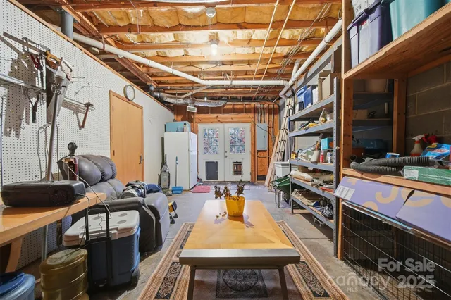 a view of a room with chairs