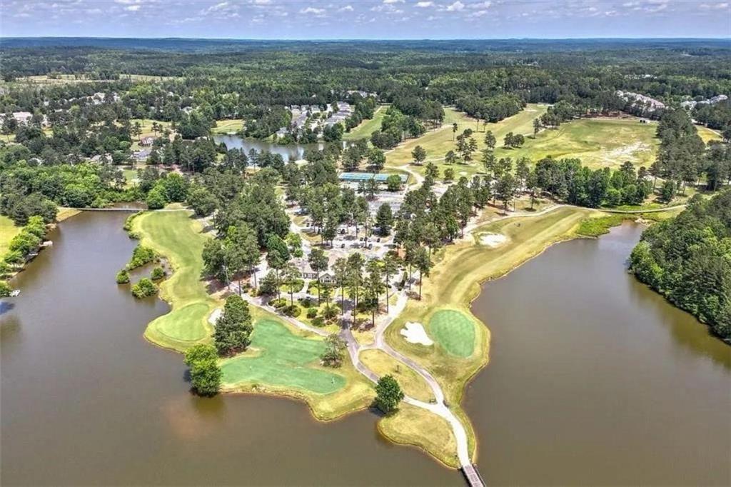 3413 Doe's Court Villa Rica, GA 30180 - Photo 37 of 37 a view of a lake with a mountain in the background