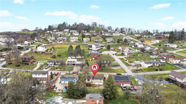 an aerial view of city