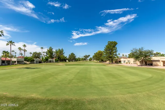 a view of a water with a fountain