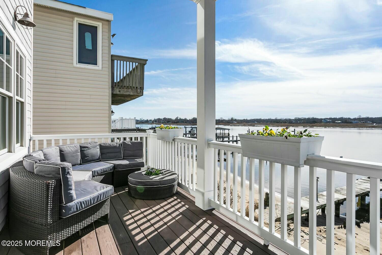 20 Riverview Place Sea Bright, NJ 07760 - Photo 18 of 107 a view of a balcony with wooden floor