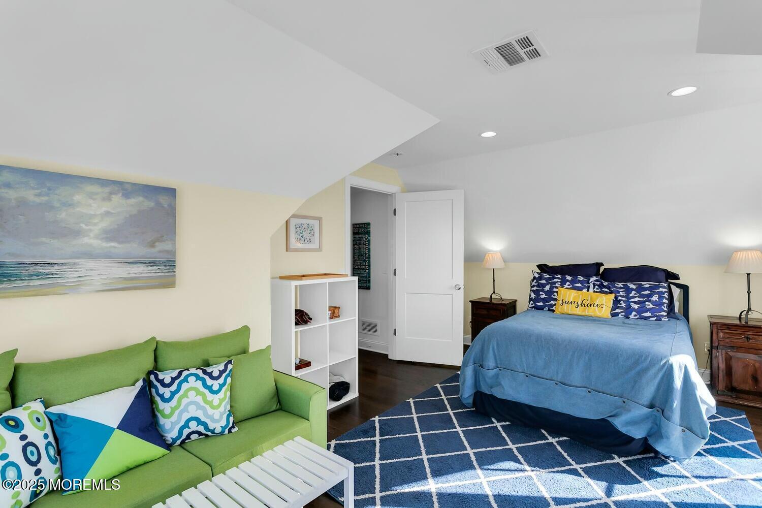 20 Riverview Place Sea Bright, NJ 07760 - Photo 58 of 107 a bedroom with a bed and a mirror