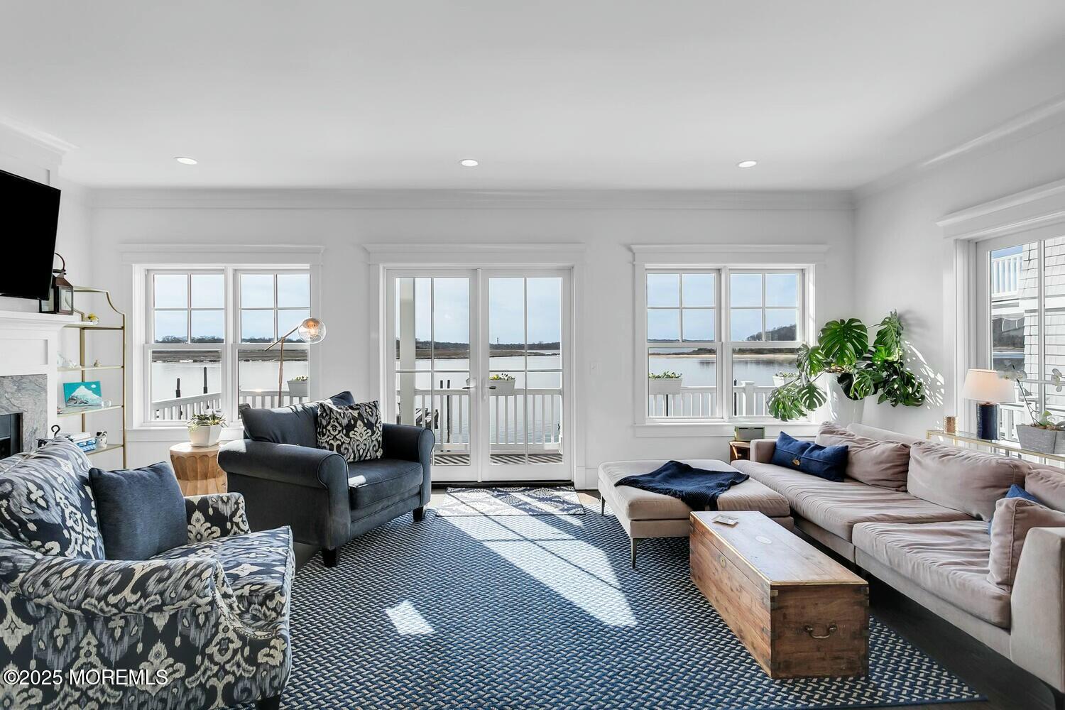 20 Riverview Place Sea Bright, NJ 07760 - Photo 10 of 107 a living room with furniture or couch and a flat screen tv