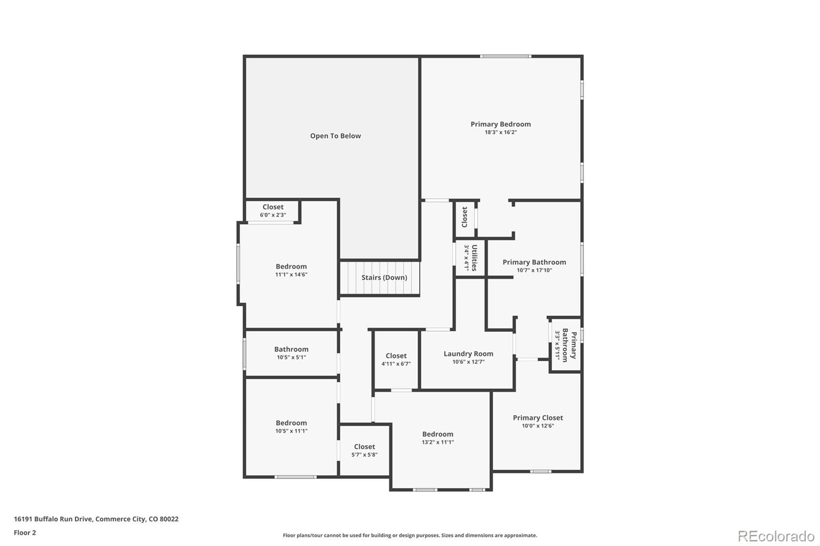 16391 Buffalo Run Drive Commerce City, CO 80022 - Photo 48 of 49 a picture of a floor plan