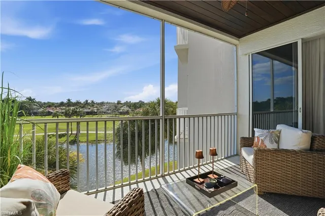 a view of a lake with a city