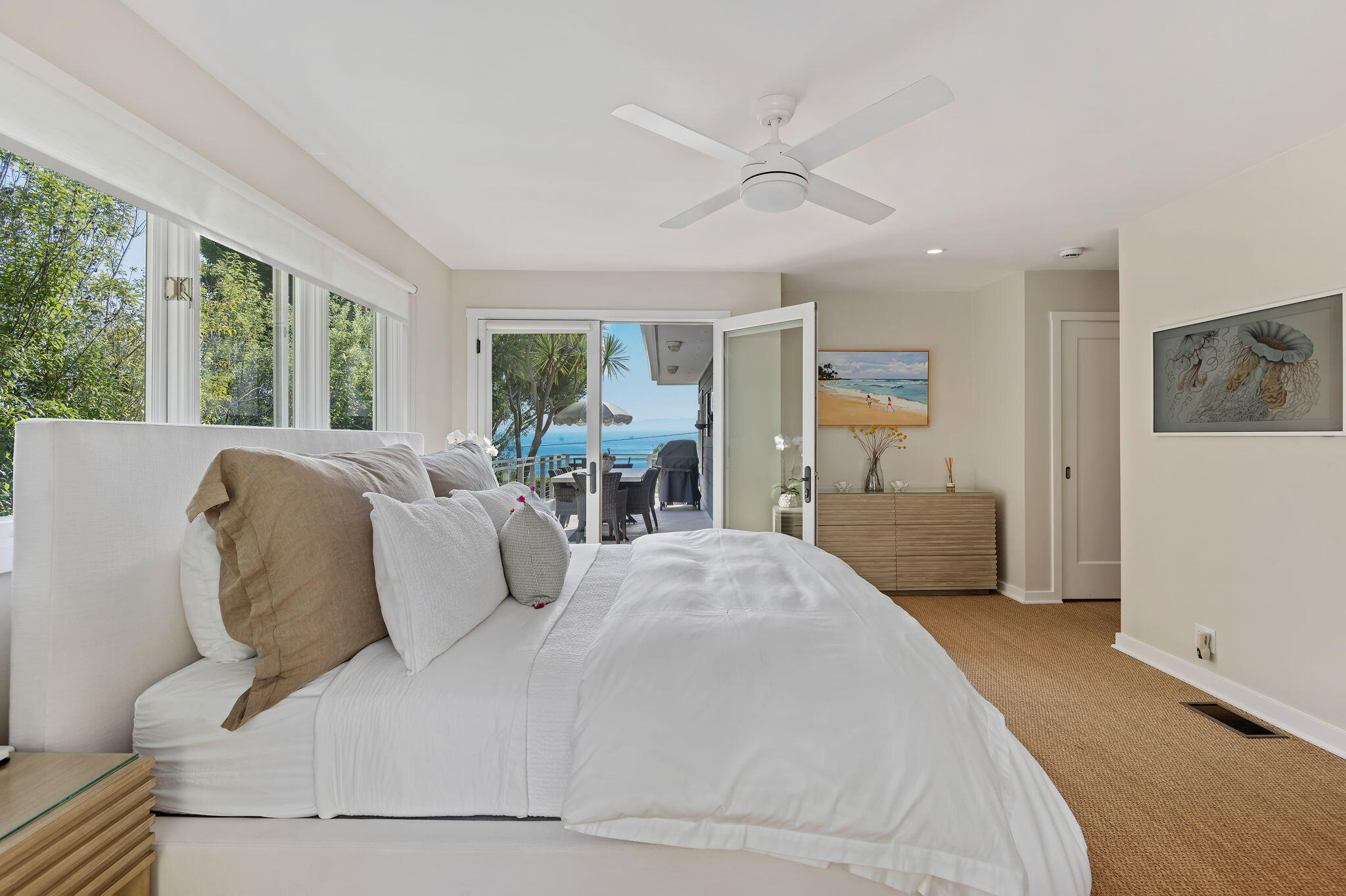 2290 Whitney Avenue Summerland, CA 93067 - Photo 12 of 28 a spacious bedroom with a large bed and a large window