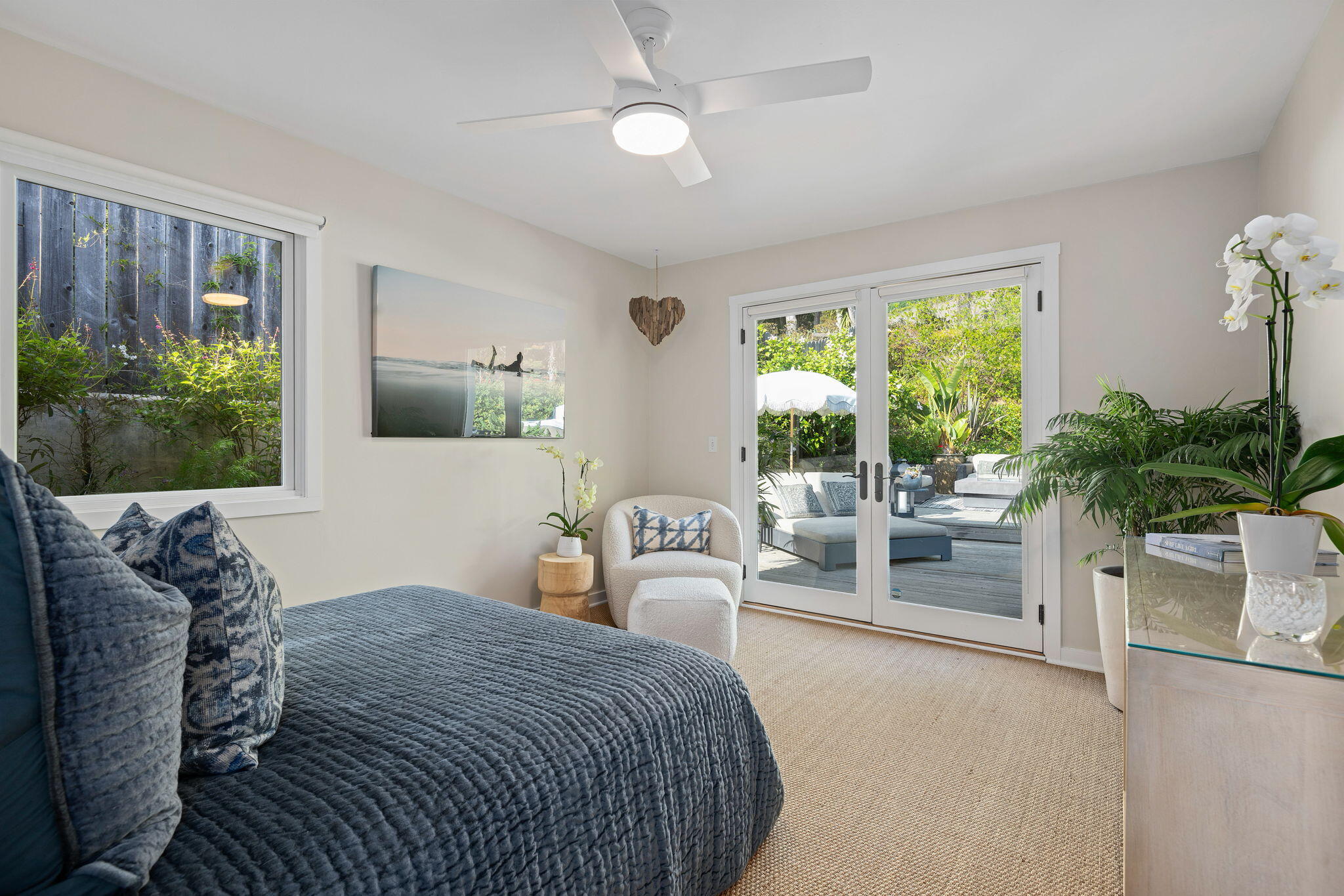 2290 Whitney Avenue Summerland, CA 93067 - Photo 15 of 28 a bedroom with furniture and a large window