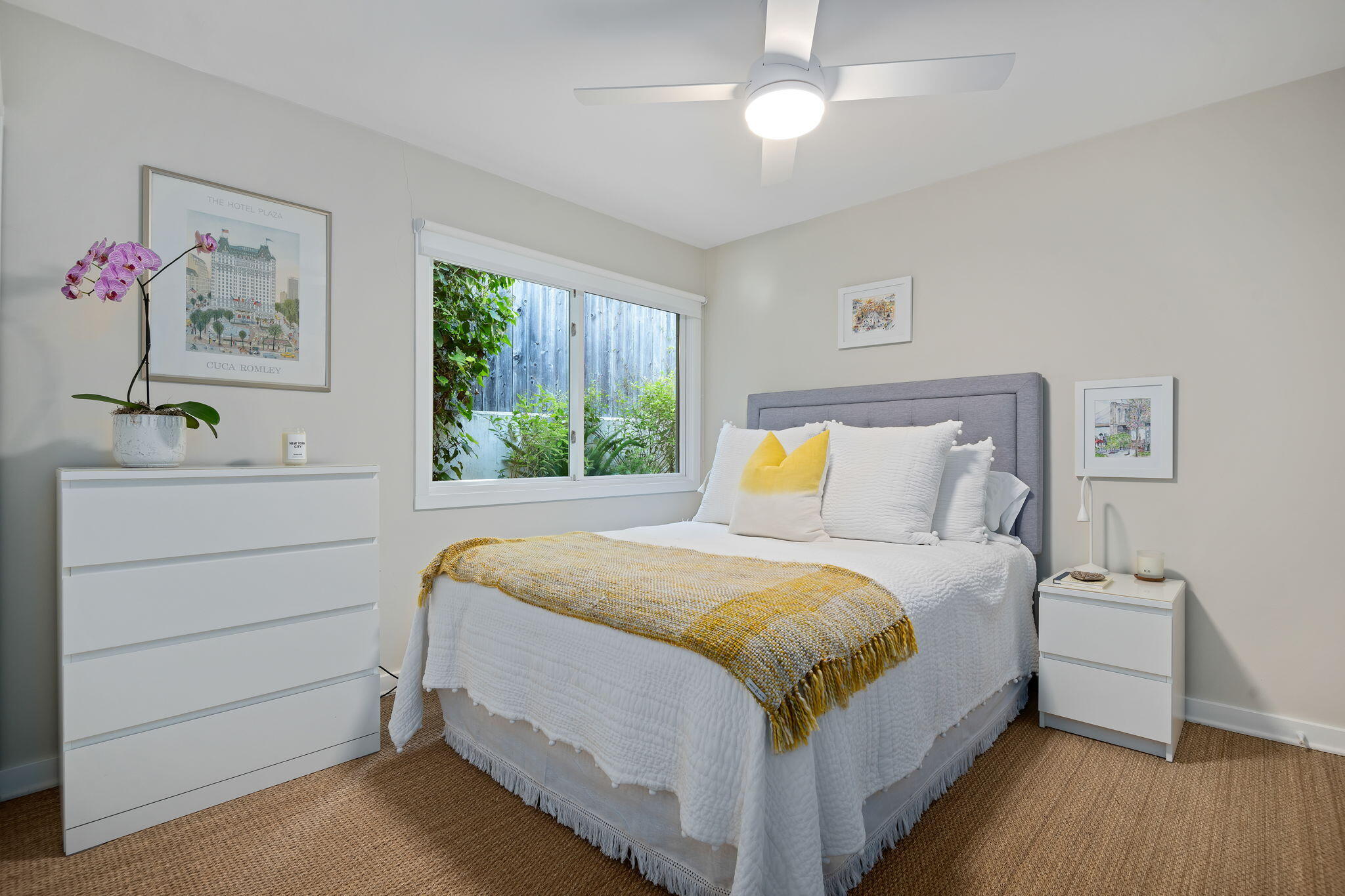 2290 Whitney Avenue Summerland, CA 93067 - Photo 17 of 28 a bedroom with a bed and a window