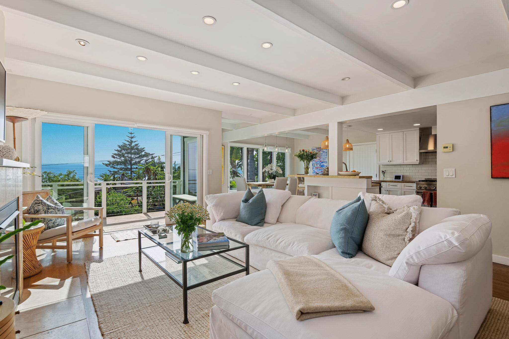 2290 Whitney Avenue Summerland, CA 93067 - Photo 5 of 28 a living room with furniture and a large window