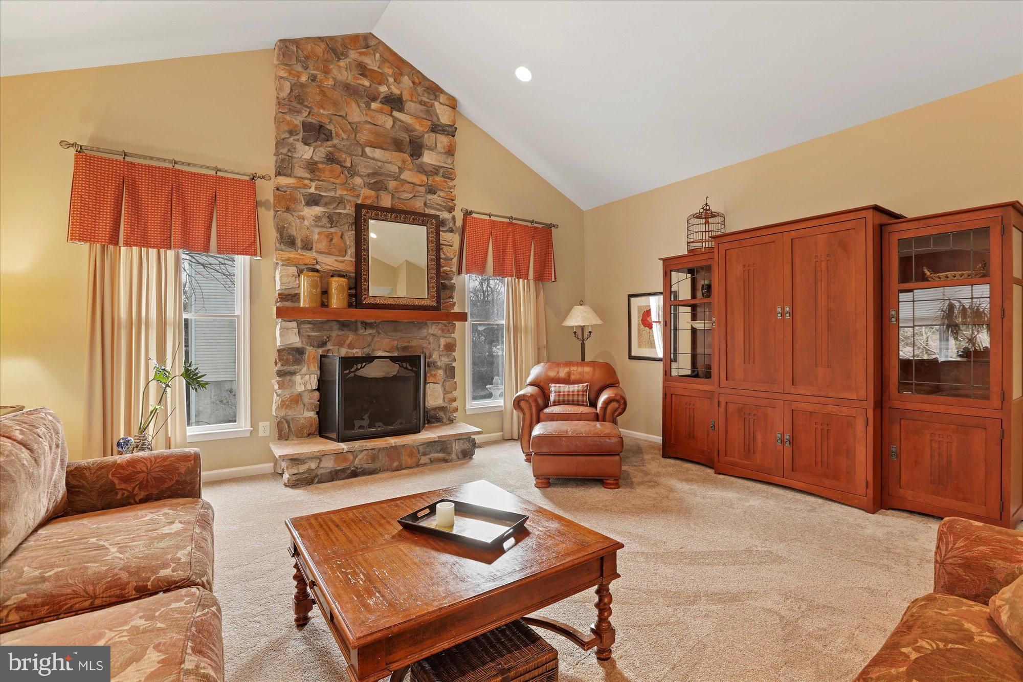 4815 Redfield Road Doylestown, PA 18902 - Photo 26 of 49 Family Room Featuring A Floor To Ceiling Stone FP