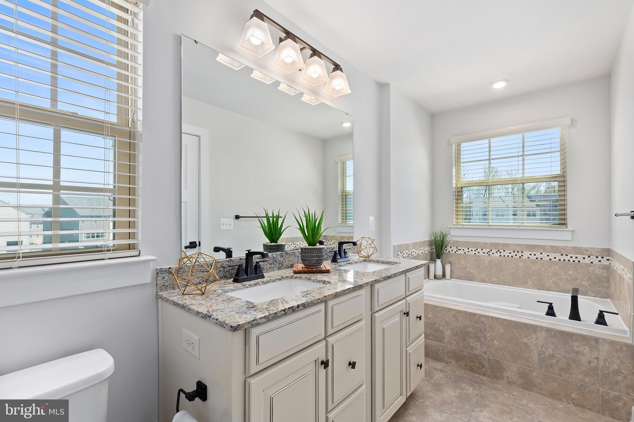 18077 Red Mulberry Road Dumfries, VA 22026 - Photo 38 of 60 Primary Suite Bath w/Dual vanities & 2 windows!