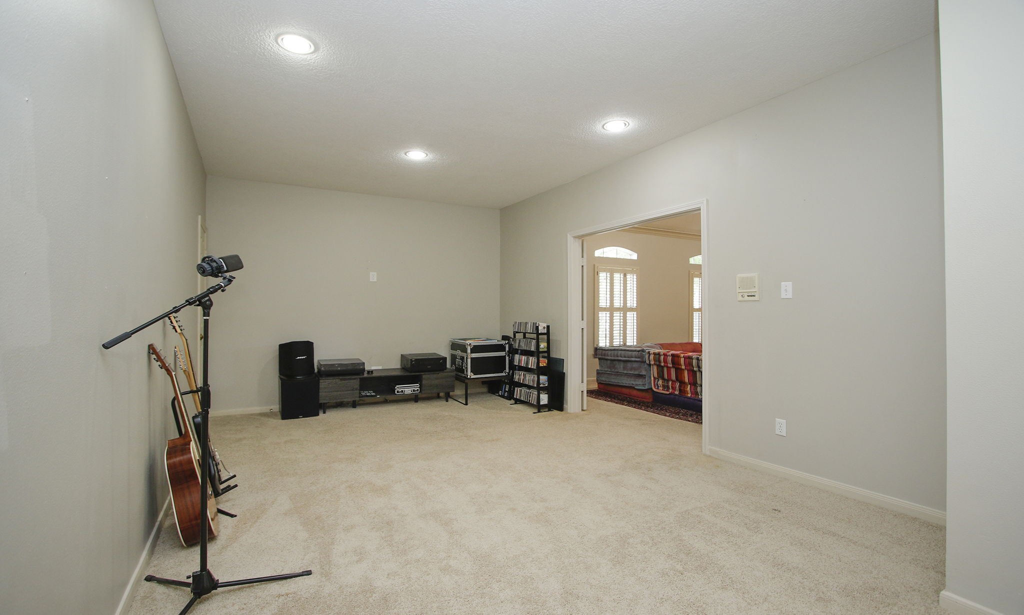 15923 Harwick Drive Spring, TX 77379 - Photo 32 of 50 This flex room is located just off the game room and is currently used as a music room.