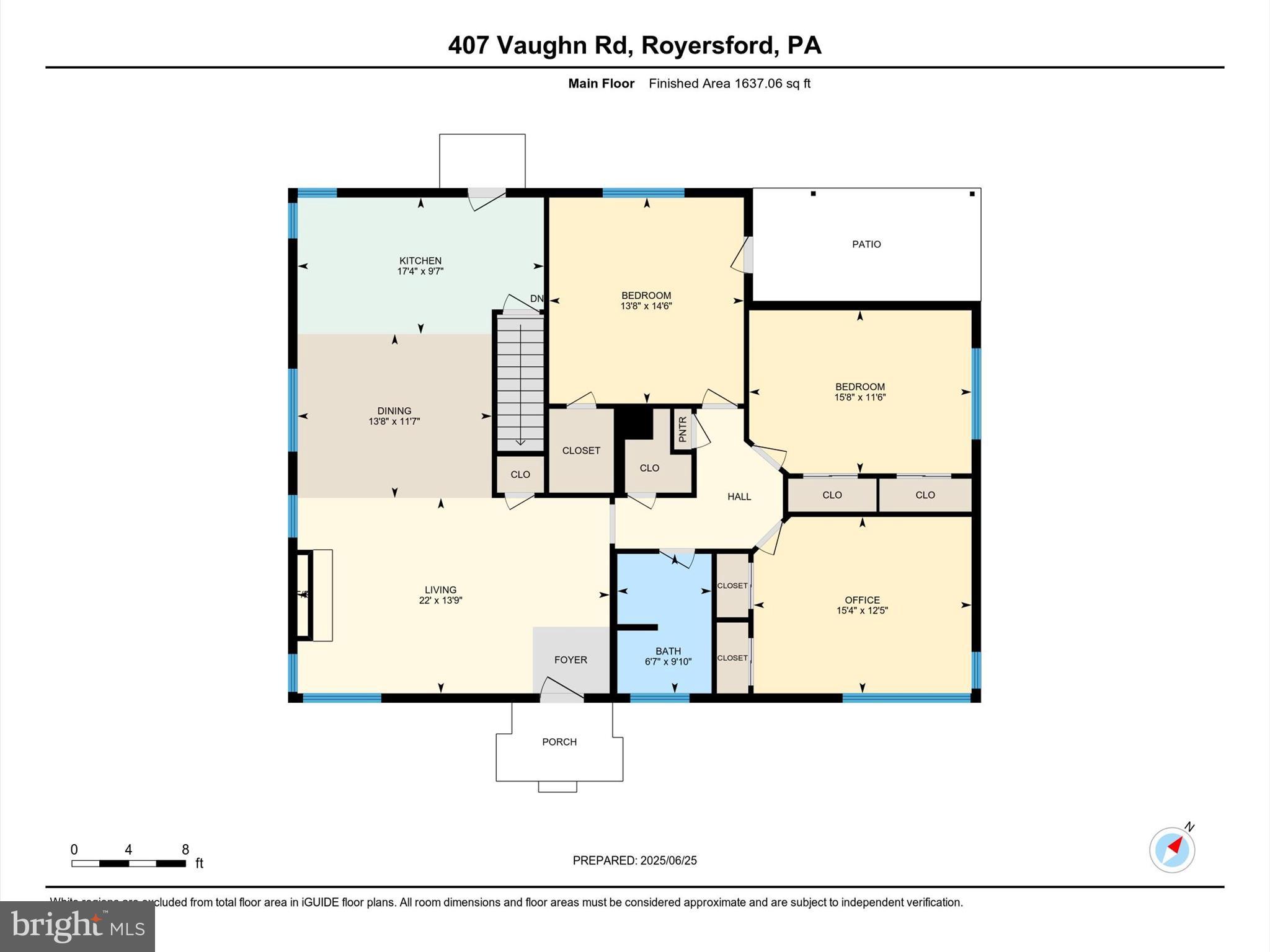 407 Vaughn Road Royersford, PA 19468 - Photo 31 of 32 1st Level Floor Plan