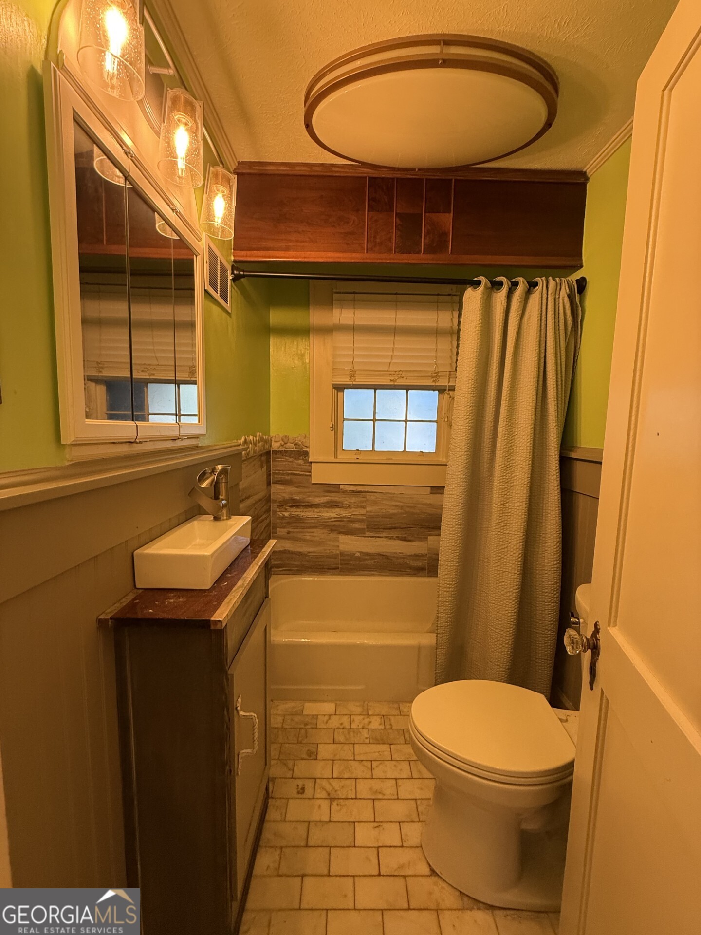 952 Wayside Street Northwest Cornelia, GA 30531 - Photo 27 of 50 a bathroom with a sink a toilet and shower