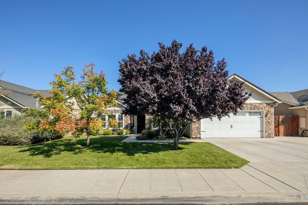 602 South Filbert Avenue Fresno, CA 93727 - Photo 3 of 50 a front view of a house with a yard and garage
